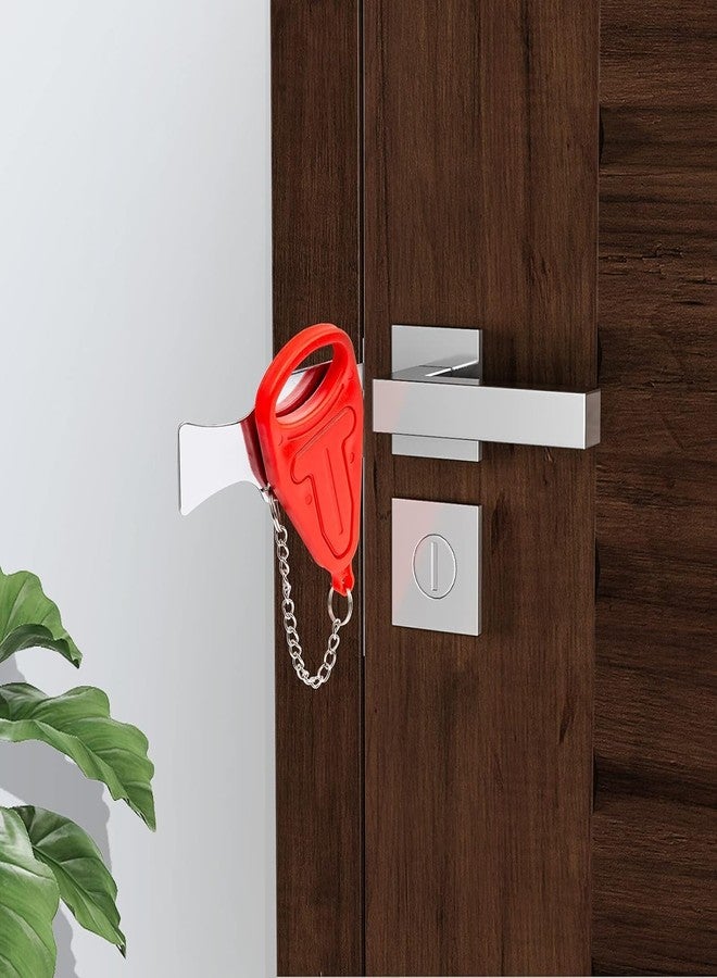 Portible قفل باب محمول، قفل سفر، مانع باب أمان محمول، أضف أقفالًا إضافية لمزيد من الأمان والخصوصية، مناسب للمدرسة والمنزل والفندق والأماكن الخارجية (عبوة من قطعة واحدة) - Image 4